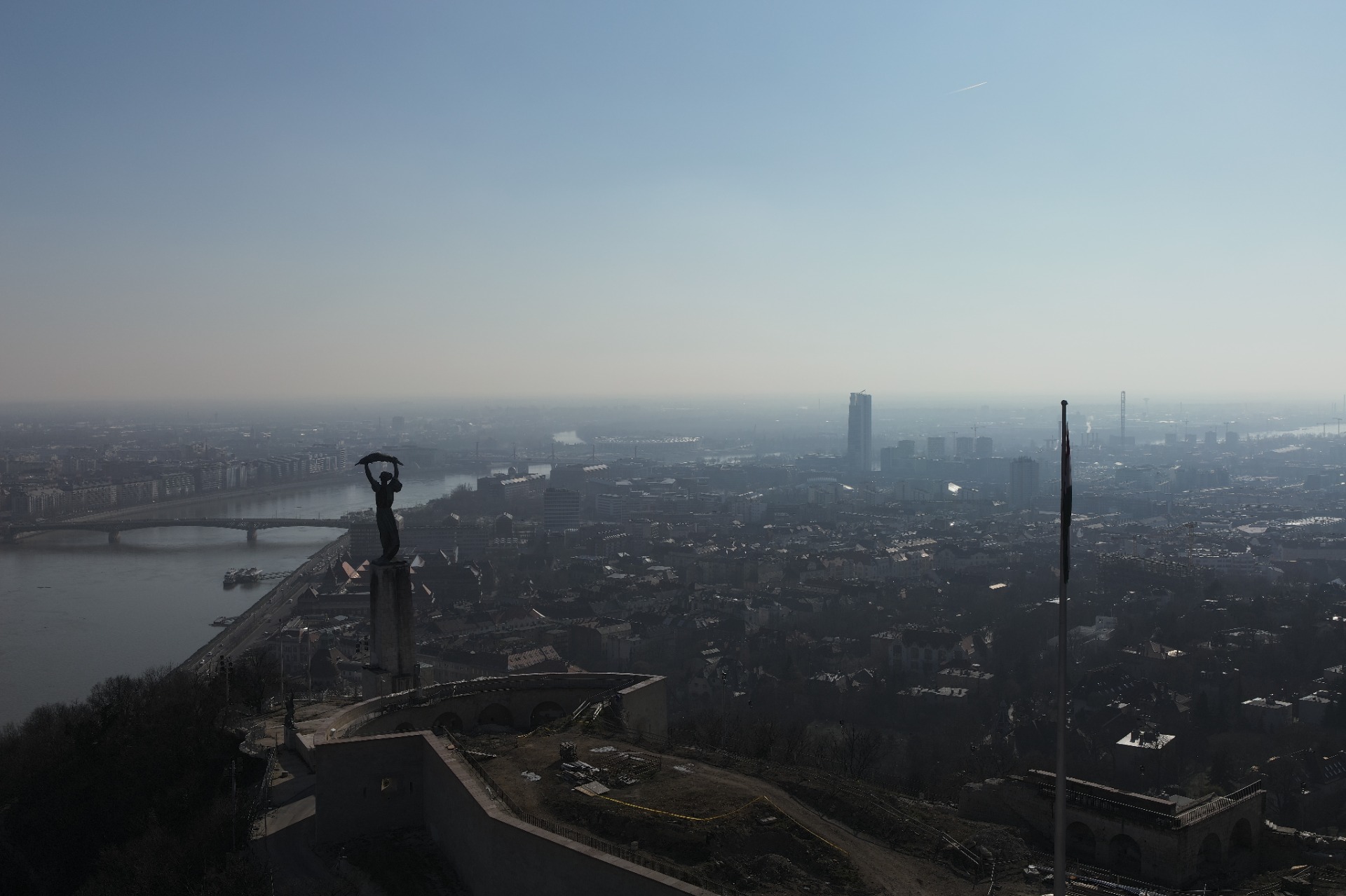 Budapest légi felmérés – Gellért-szobor