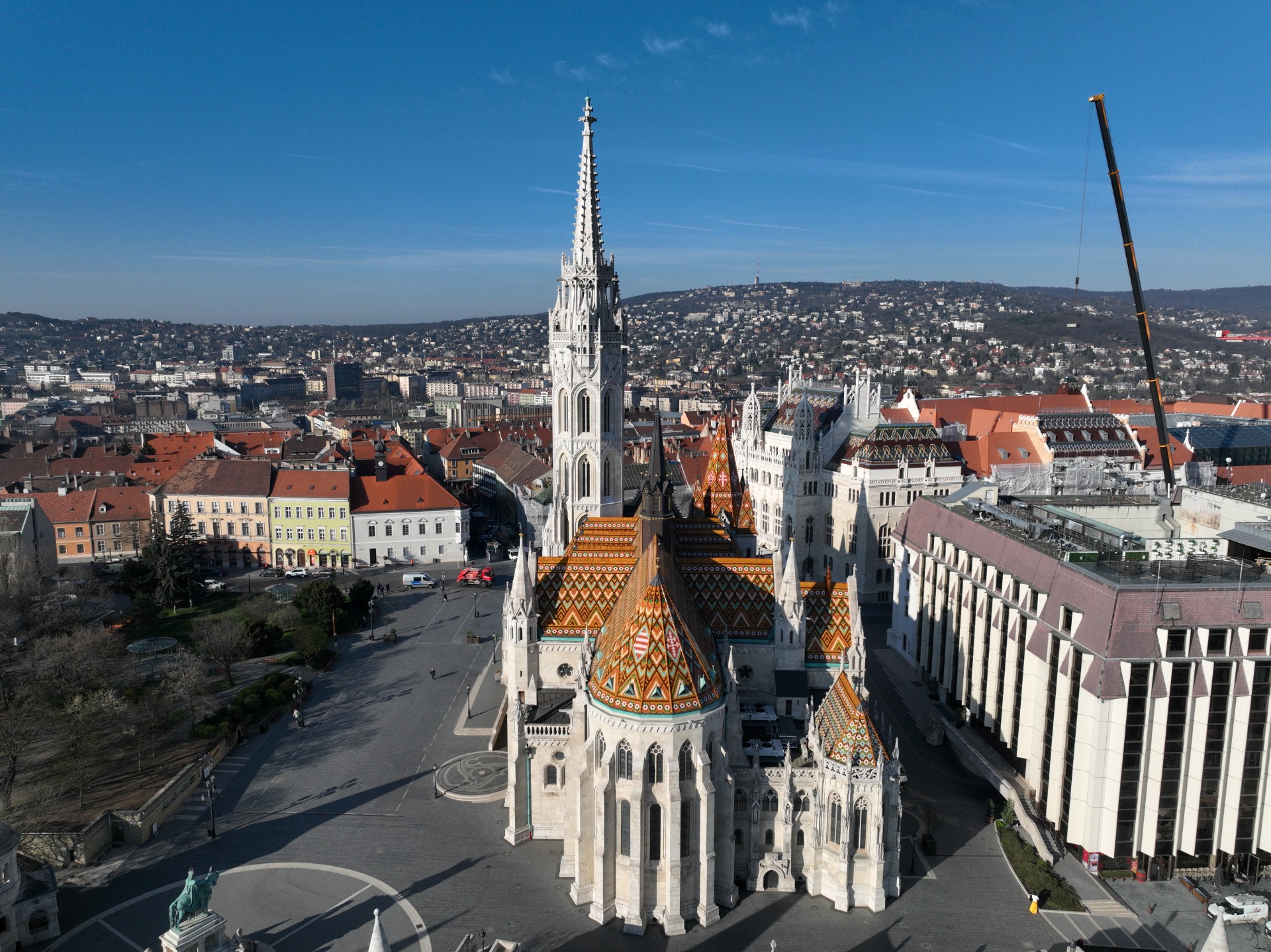 Mátyás-templom drónos felmérése